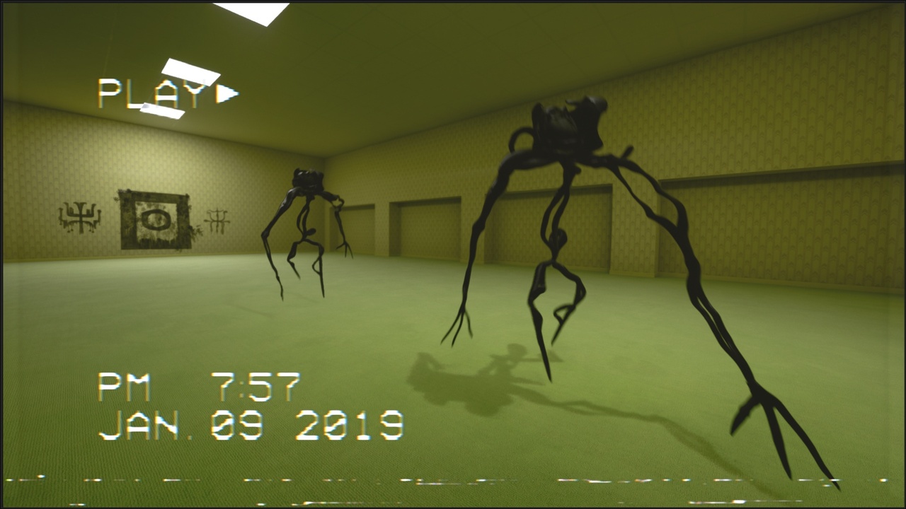 Horror Game Template - Backrooms Environment