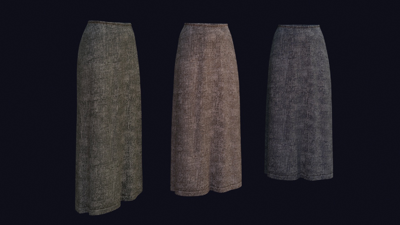 Media 1 for listing Medieval Female Skirt (Metahuman)