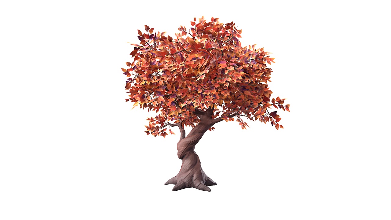 Styalized Tree Models Stylized Tree 01 Autumn | Fab