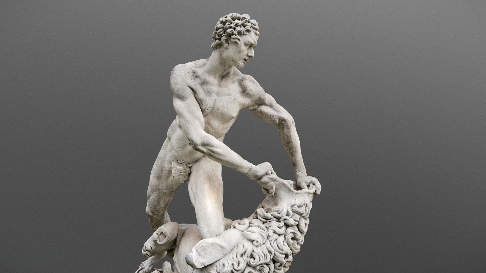 Media 1 for listing Heracles wrestling the Nemean Lion