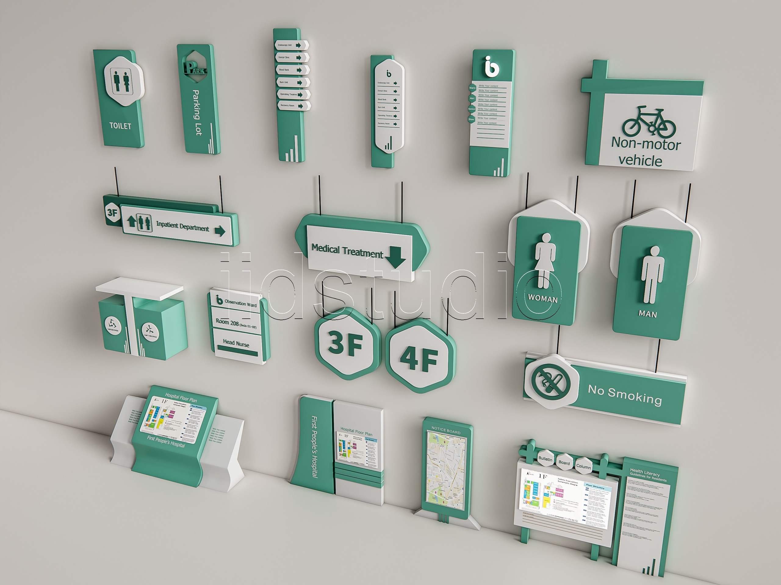 Media 1 for listing Hospital Department Guide Sign 4