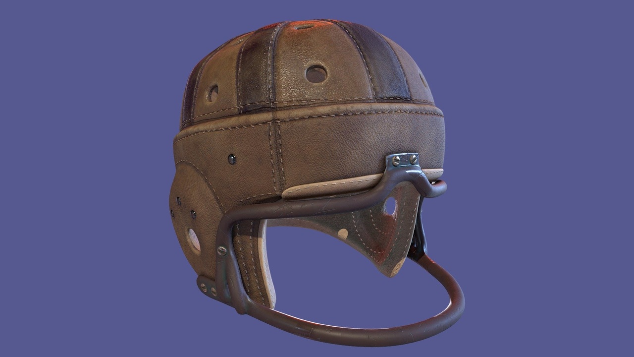 1940s football helmet Vintage 1940 antigue leather Football Helmet