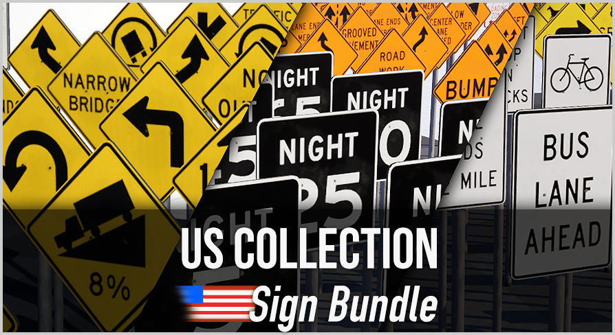 US Traffic Sign Collection: Complete Bundle | Fab