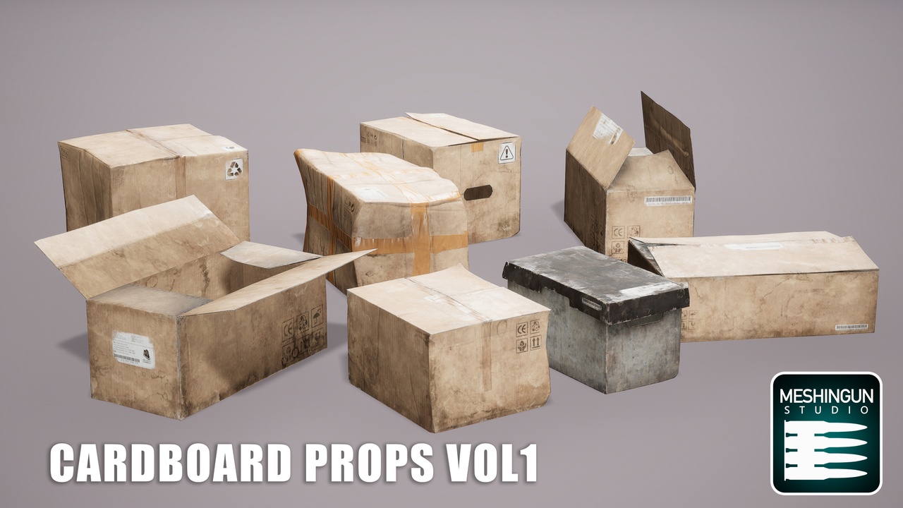 Media 1 for listing Cardboard Props Vol1
