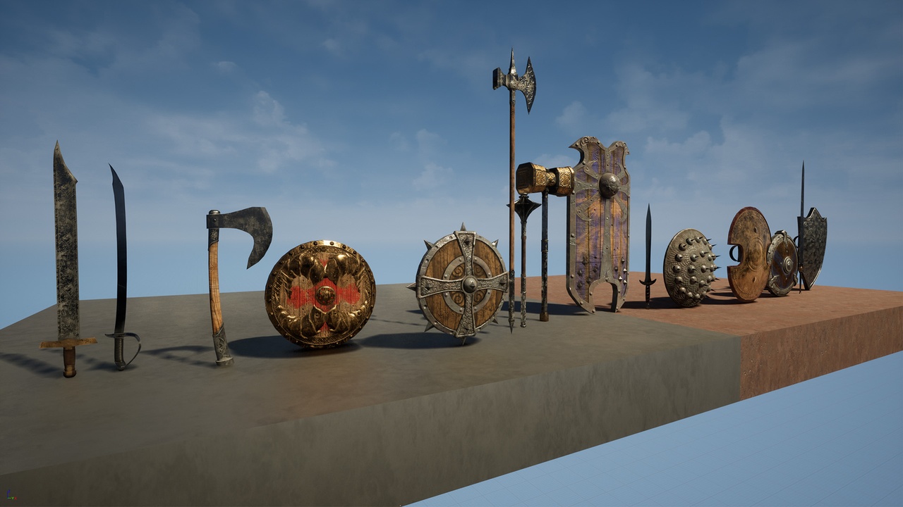 Media 1 for listing Weapons and Shields