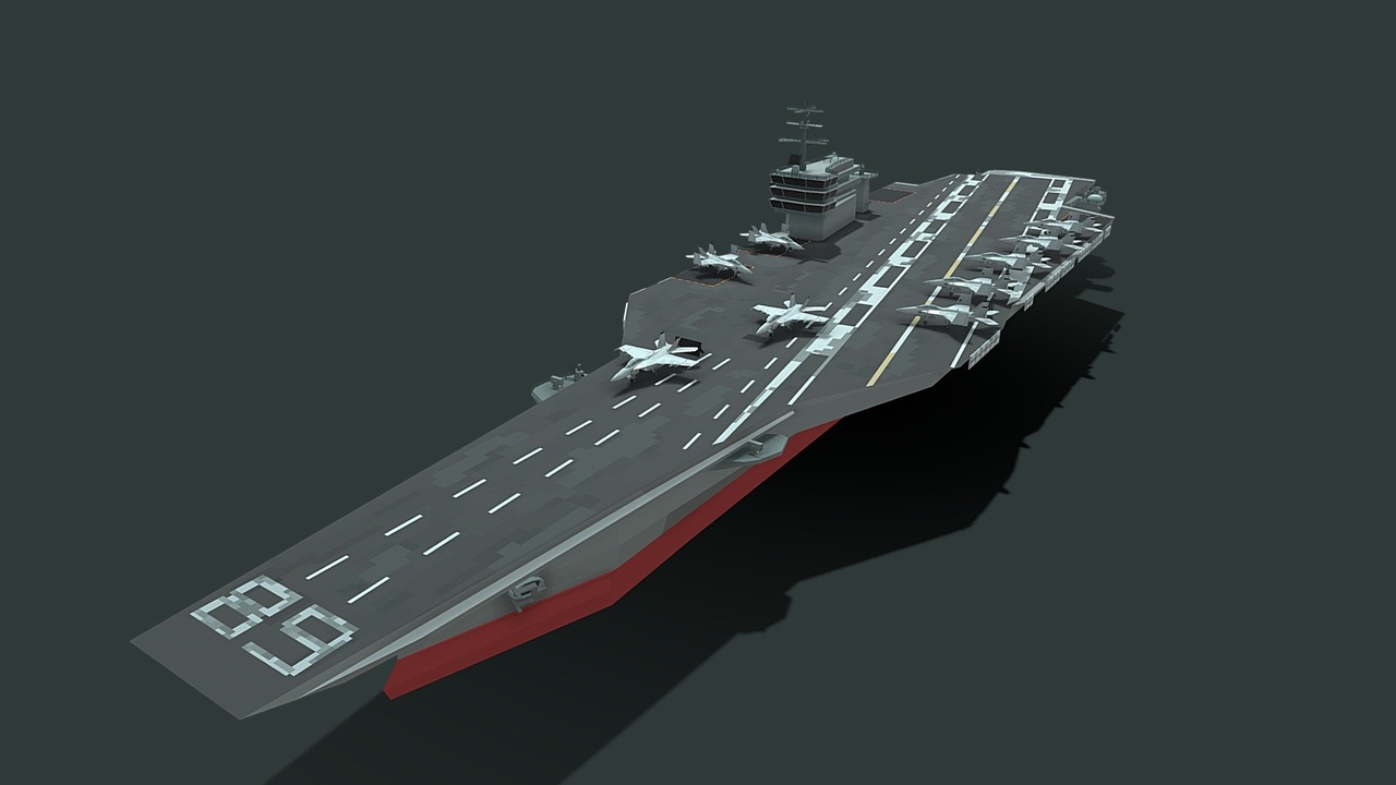 Media 1 for listing Low-poly Uss nimitz