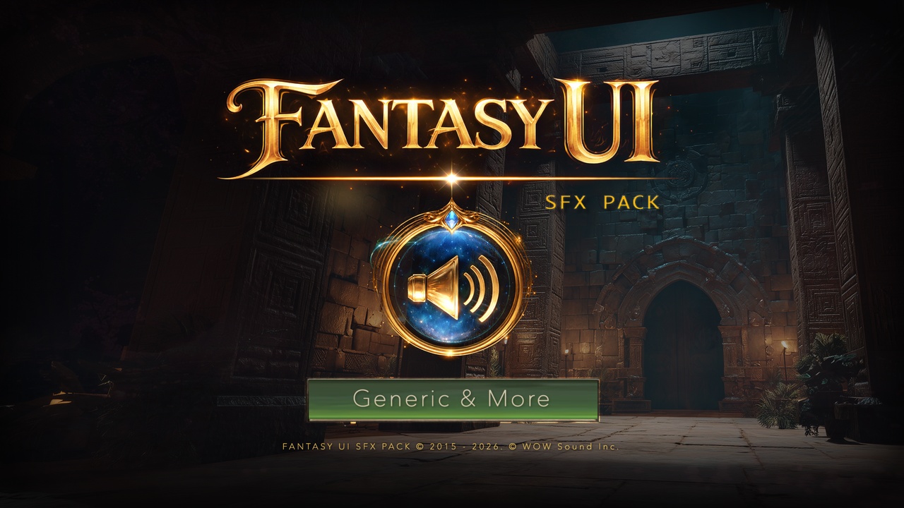Media 1 for listing Generic Fantasy UI Sound Effects Pack