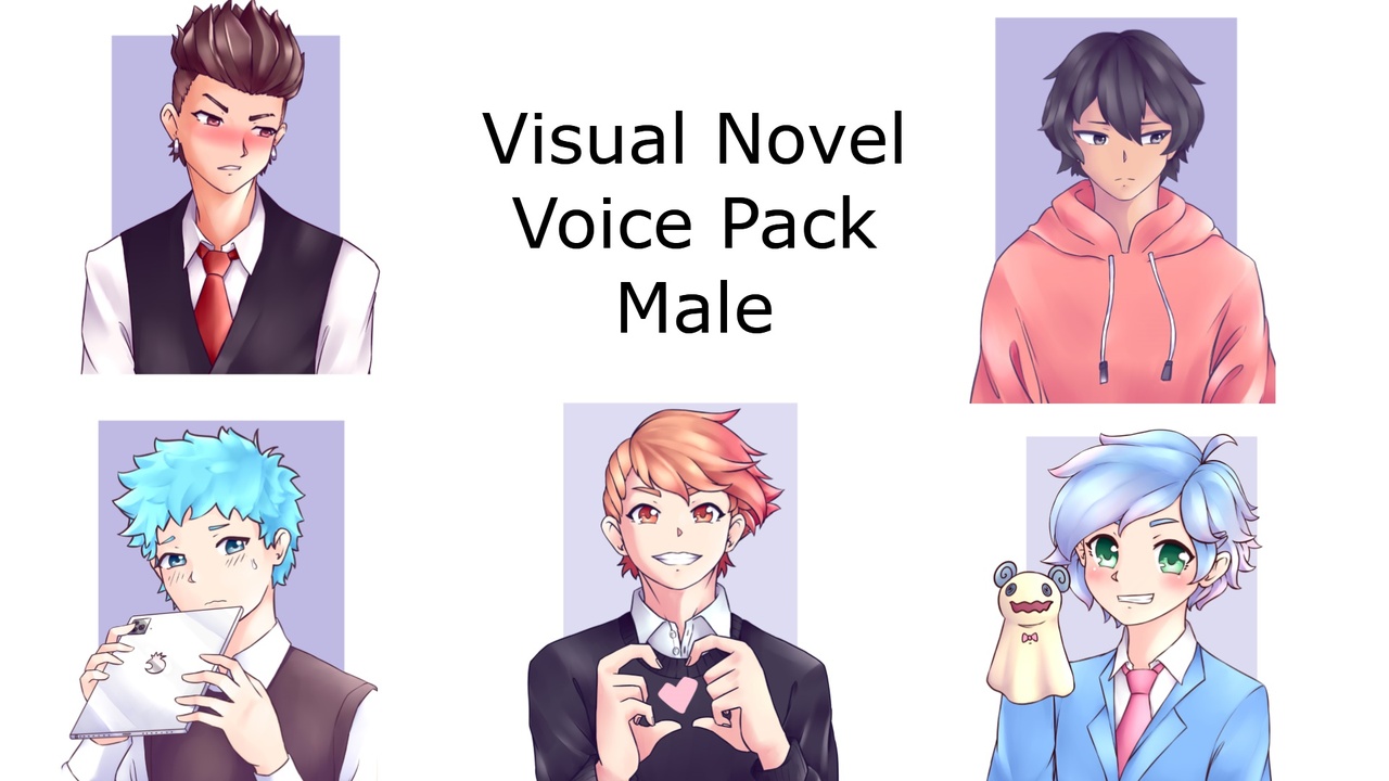 Media 1 for listing Visual Novel Voice Pack - Male