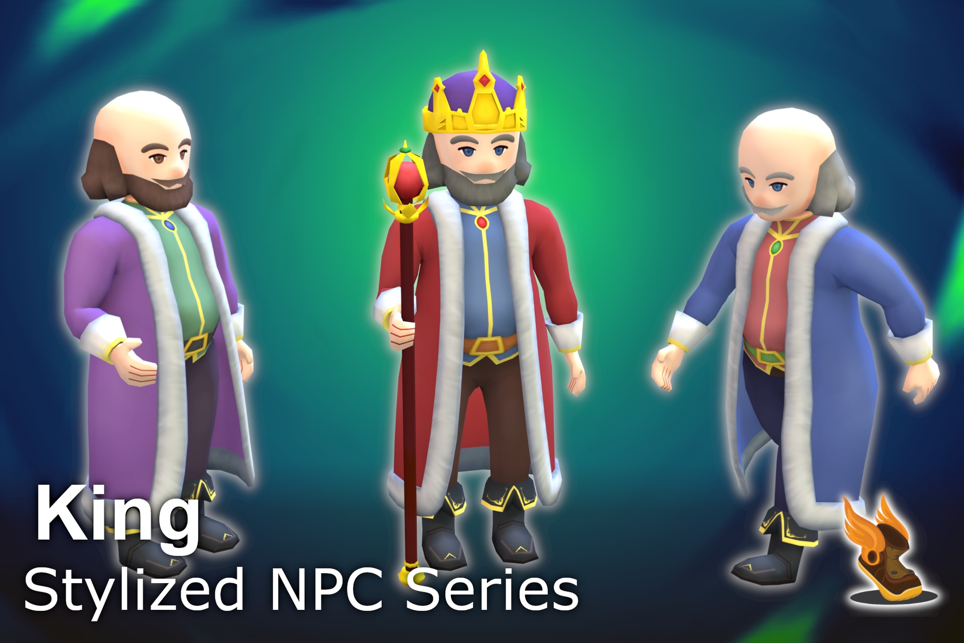 Media 1 for listing Stylized NPC - King