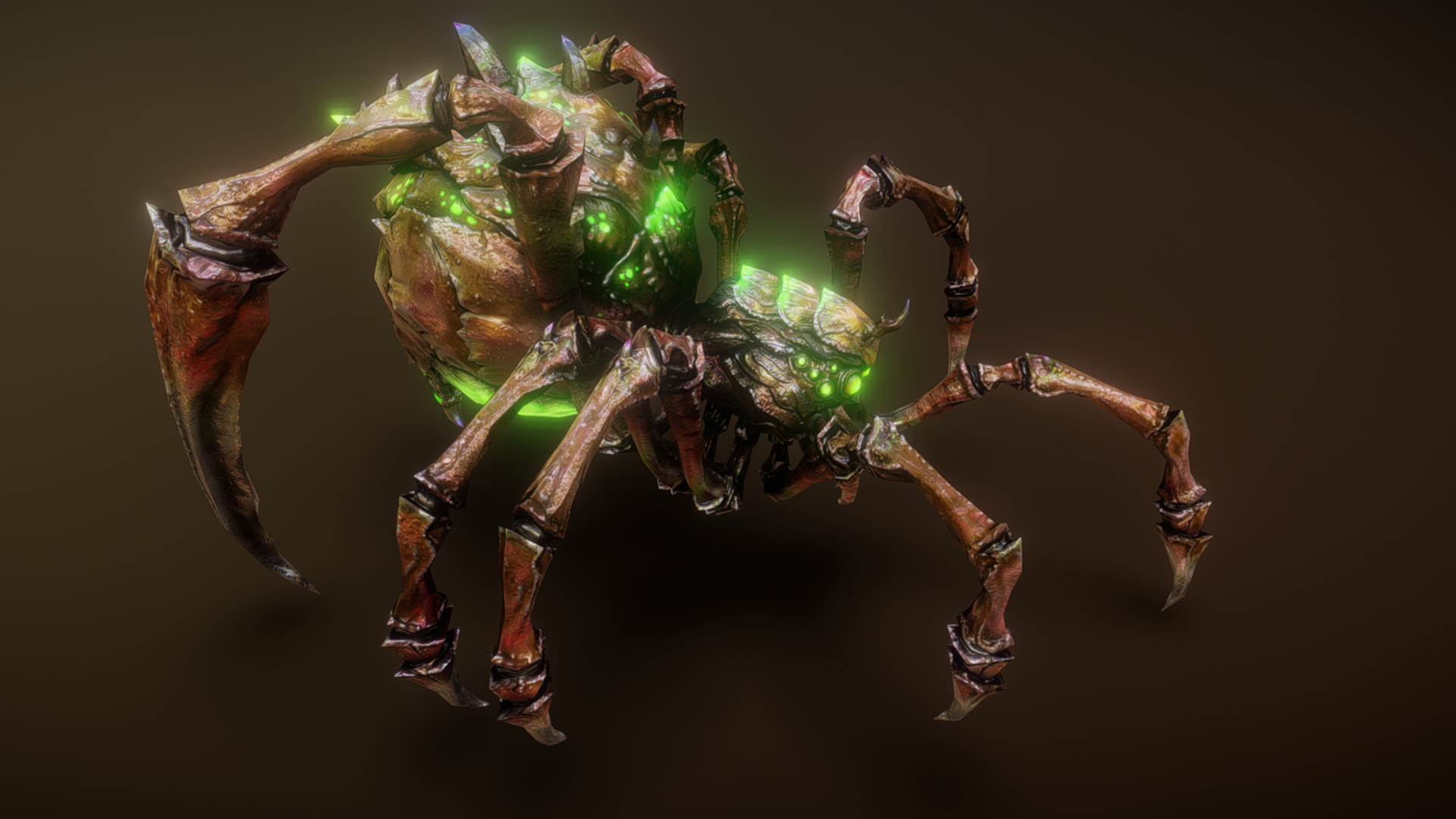 Big Spider Model with Binding Animation A55 | Fab
