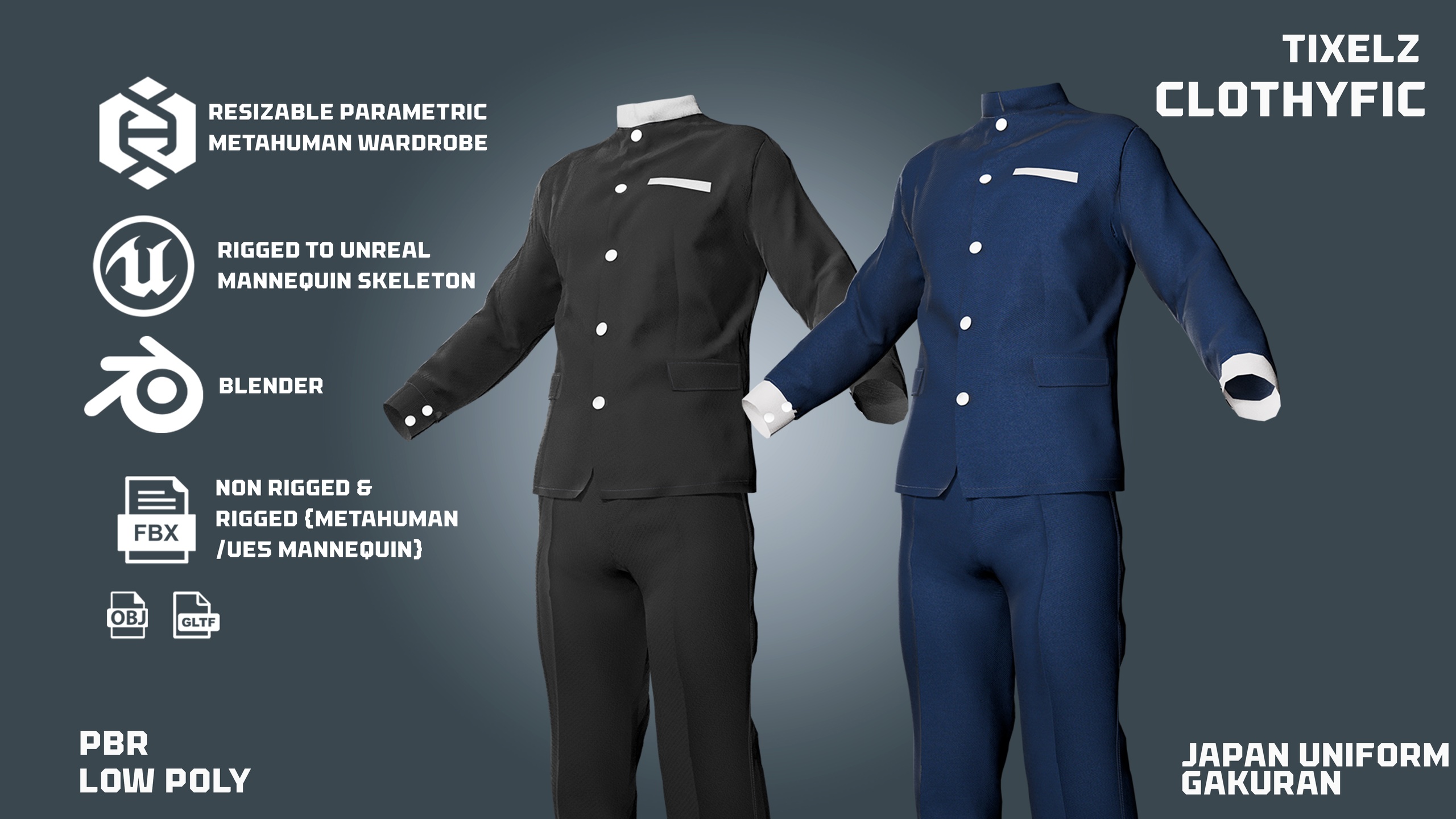 Media 1 for listing Japan Uniform (Gakuran) - clothyfic outfit