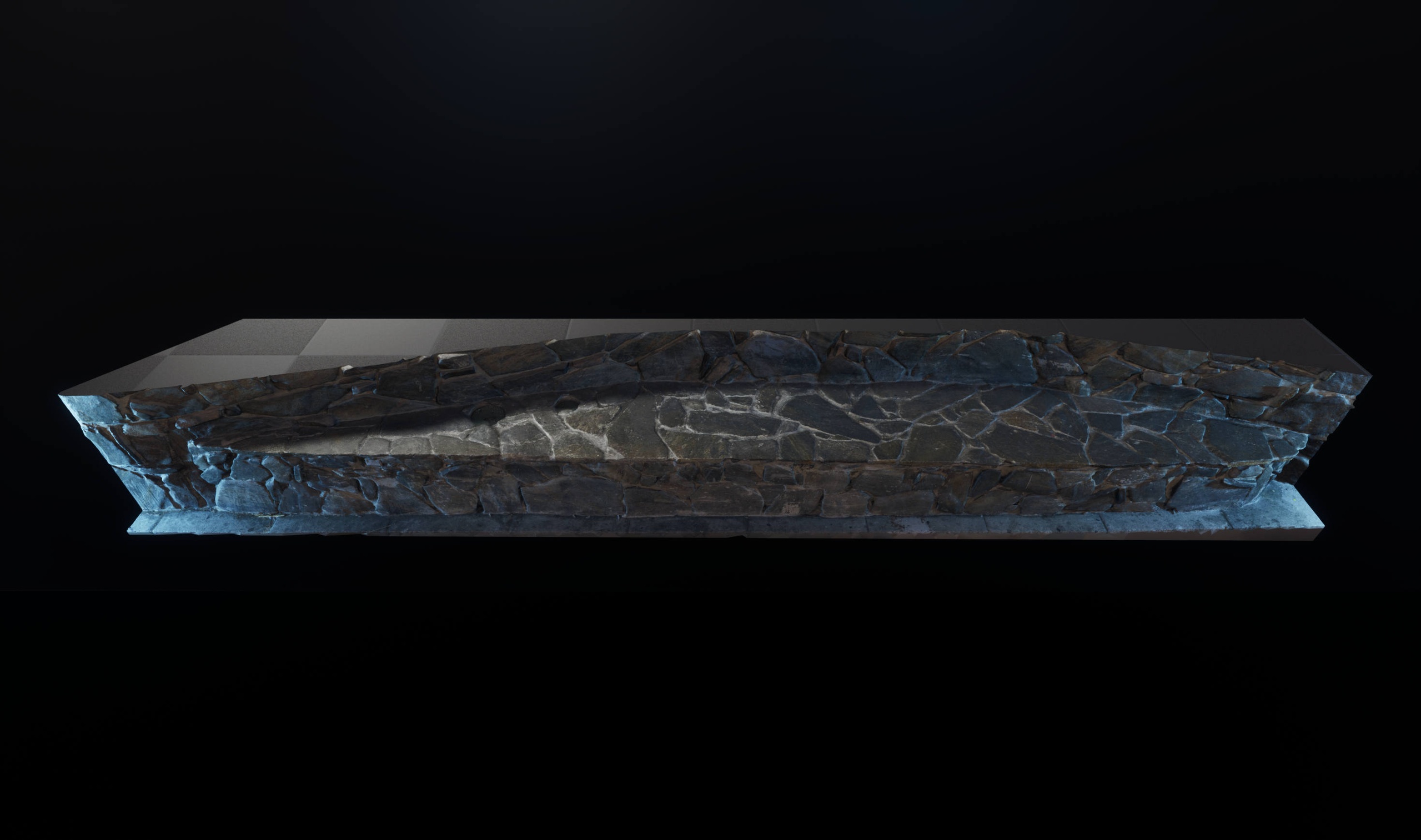 Media 1 for listing Old Hollywood Stone Bench - Scan