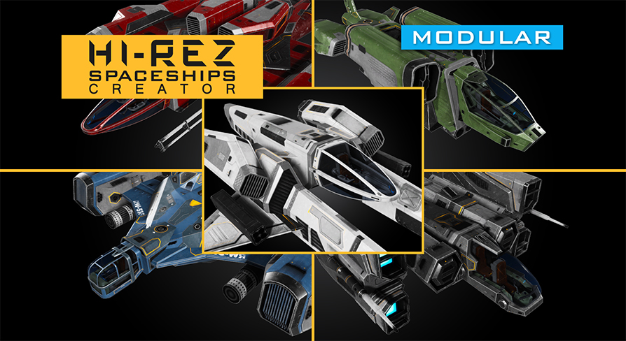 Hi-Rez Spaceships Creator | Fab