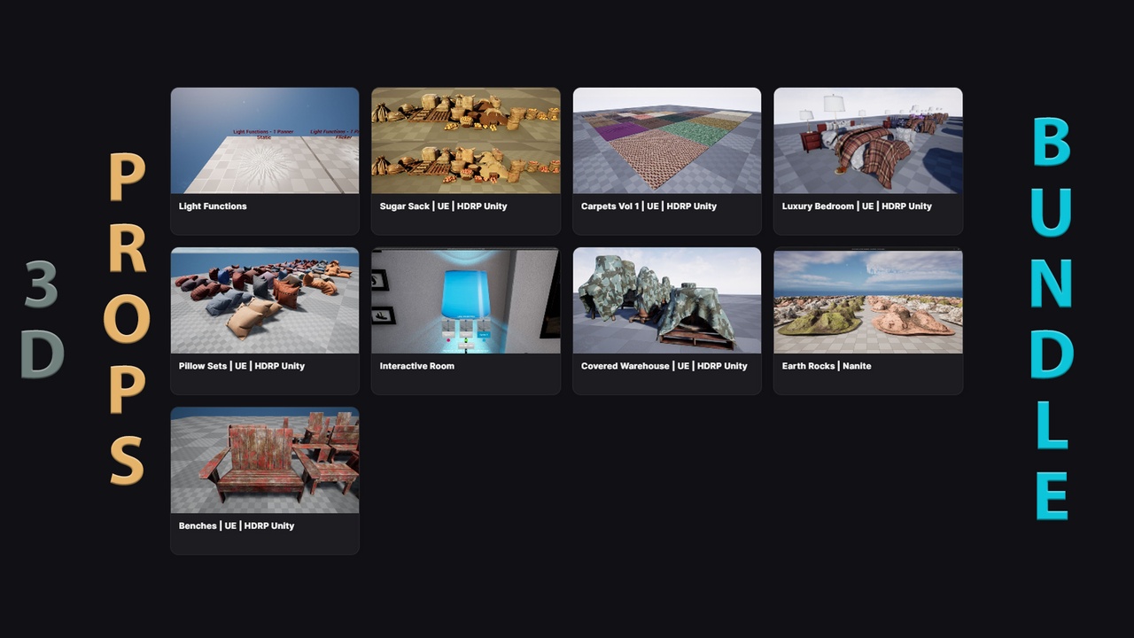 Media 1 for listing 3D Props Bundle