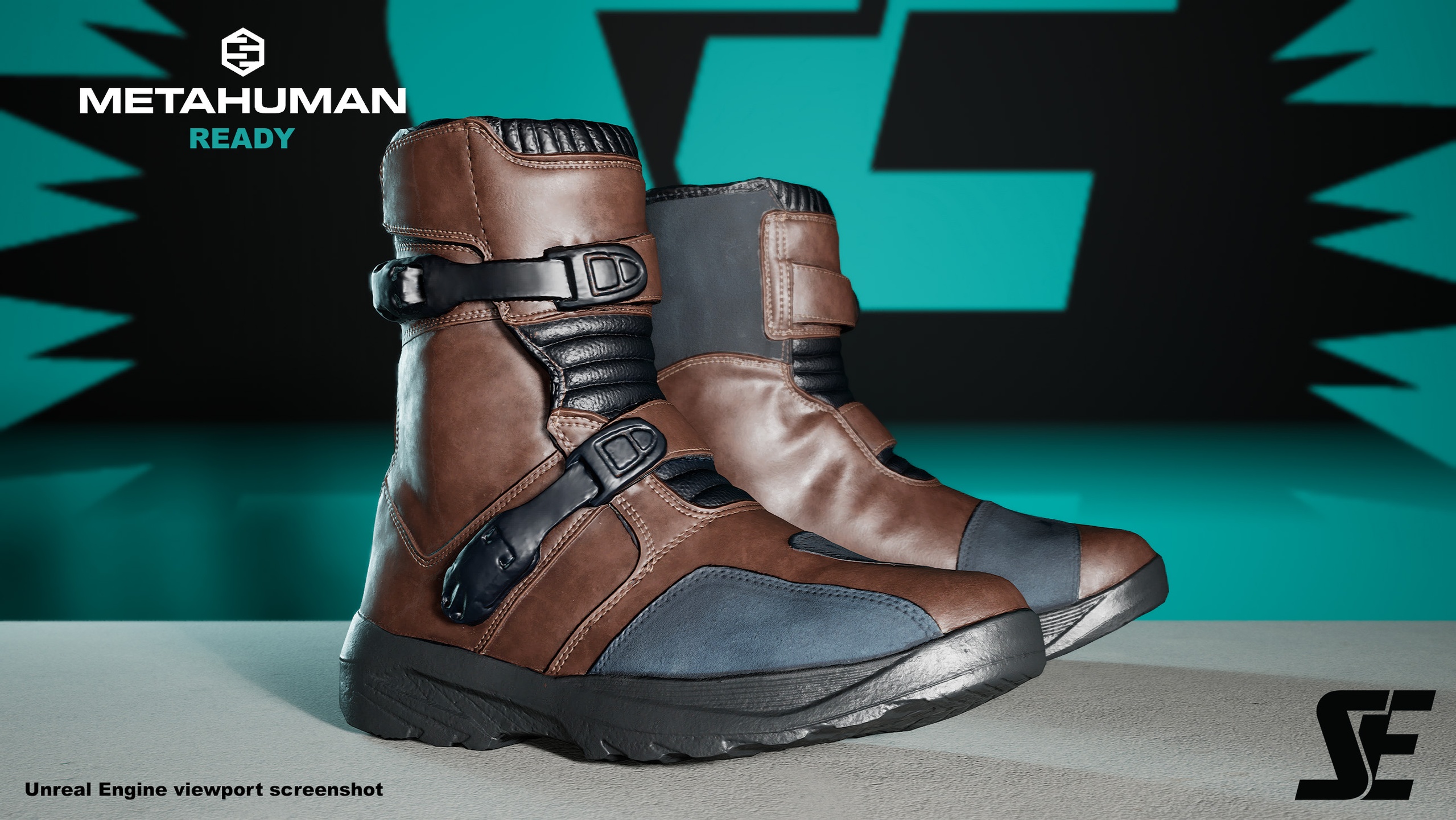 Media 1 for listing MetaHuman Ready Shoes - Futuristic Boots
