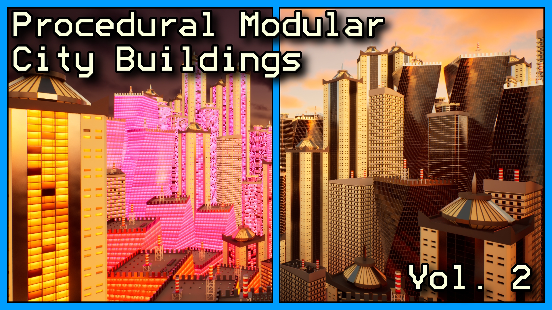 Procedural Modular City Buildings Pack – Vol. 2 | Fab