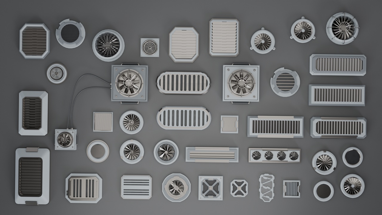 Media 1 for listing SciFi Ventelation Kitbash