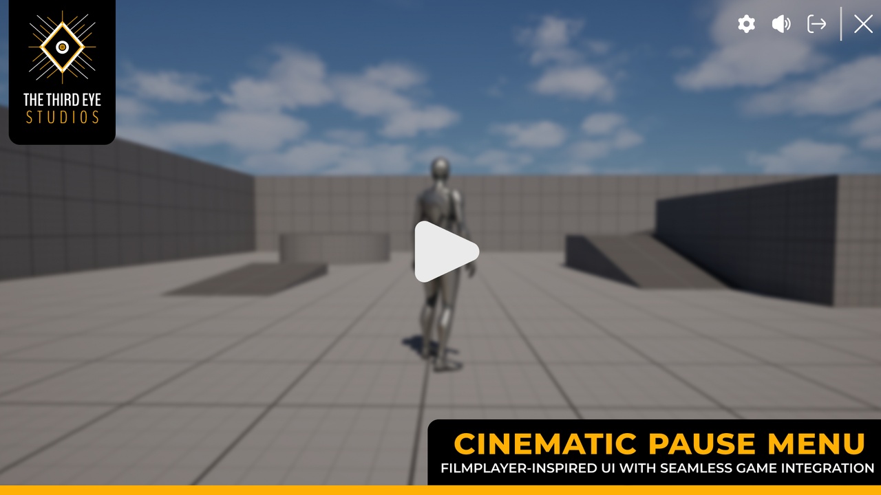Cinematic Pause Menu Film-Inspired UI with Seamless Game Integration | Fab