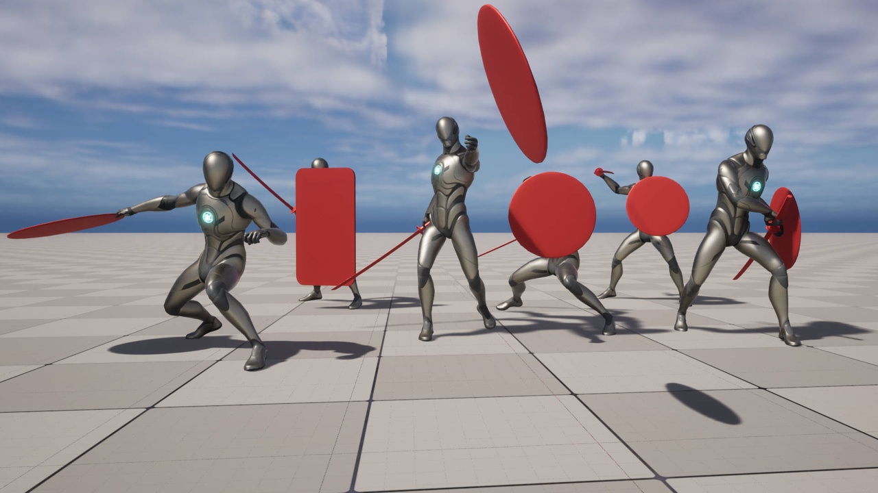 Media 1 for listing Cool Sword Shield Combat Animations