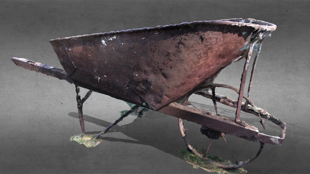 Media 1 for listing Free Rusty wheel Barrow