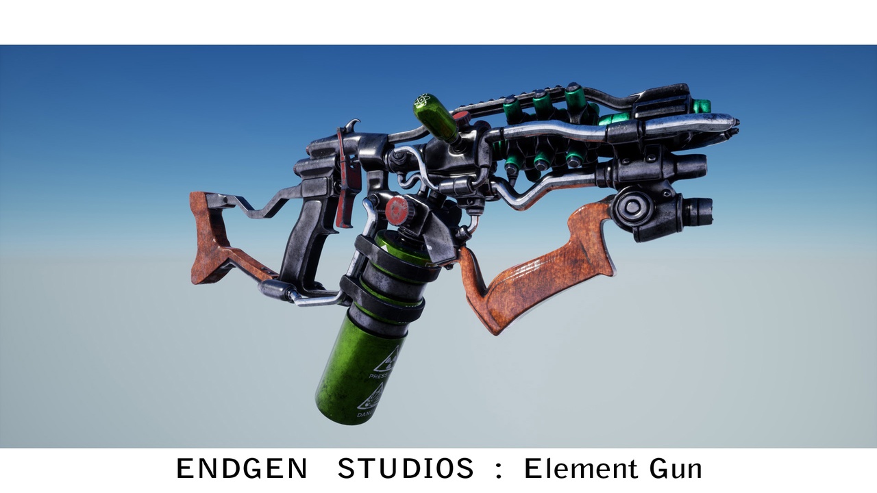 Element Gun : Flame Thrower : Poison Gas : Freeze : Thunder Bolt GUN | Fab