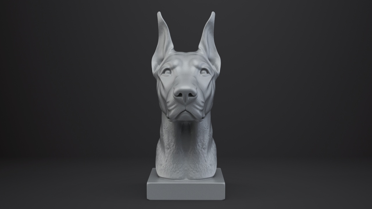Media 1 for listing Doberman Pinscher Dog Bust