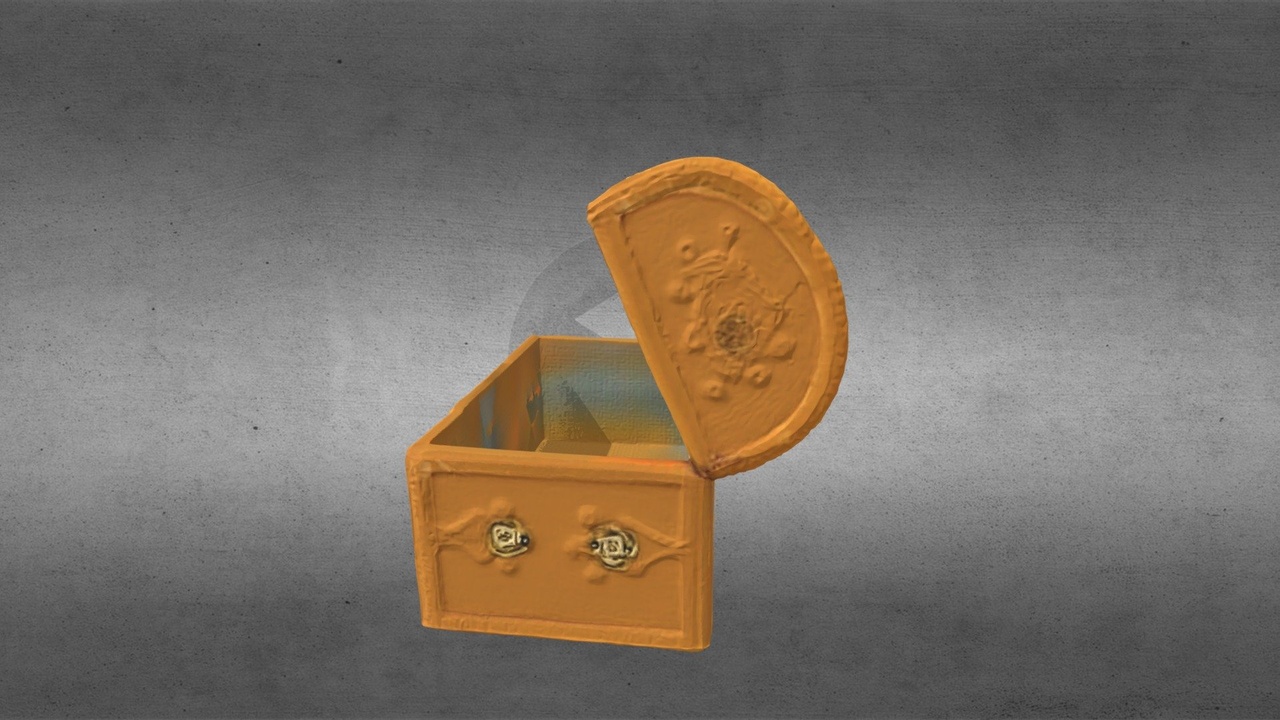 Media 1 for listing Wooden+treasure+chest+3d+model