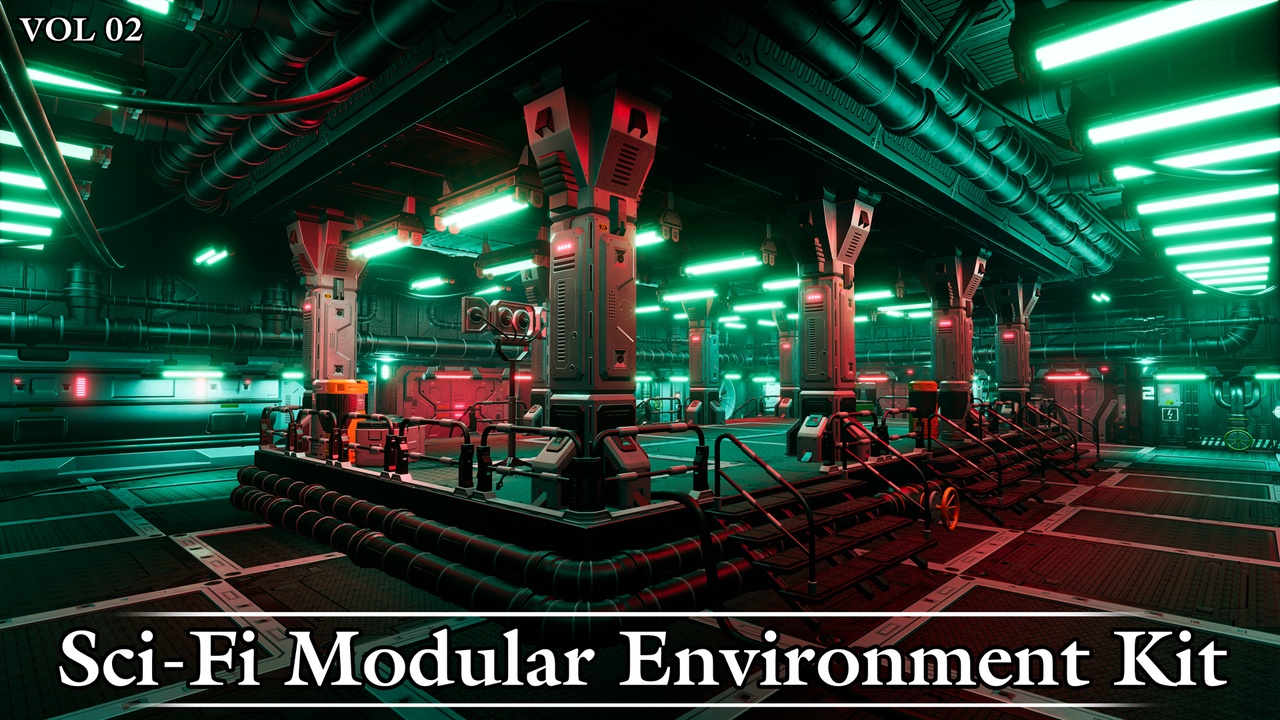 Media 1 for listing Sci-Fi Modular Environment Kit VOL02