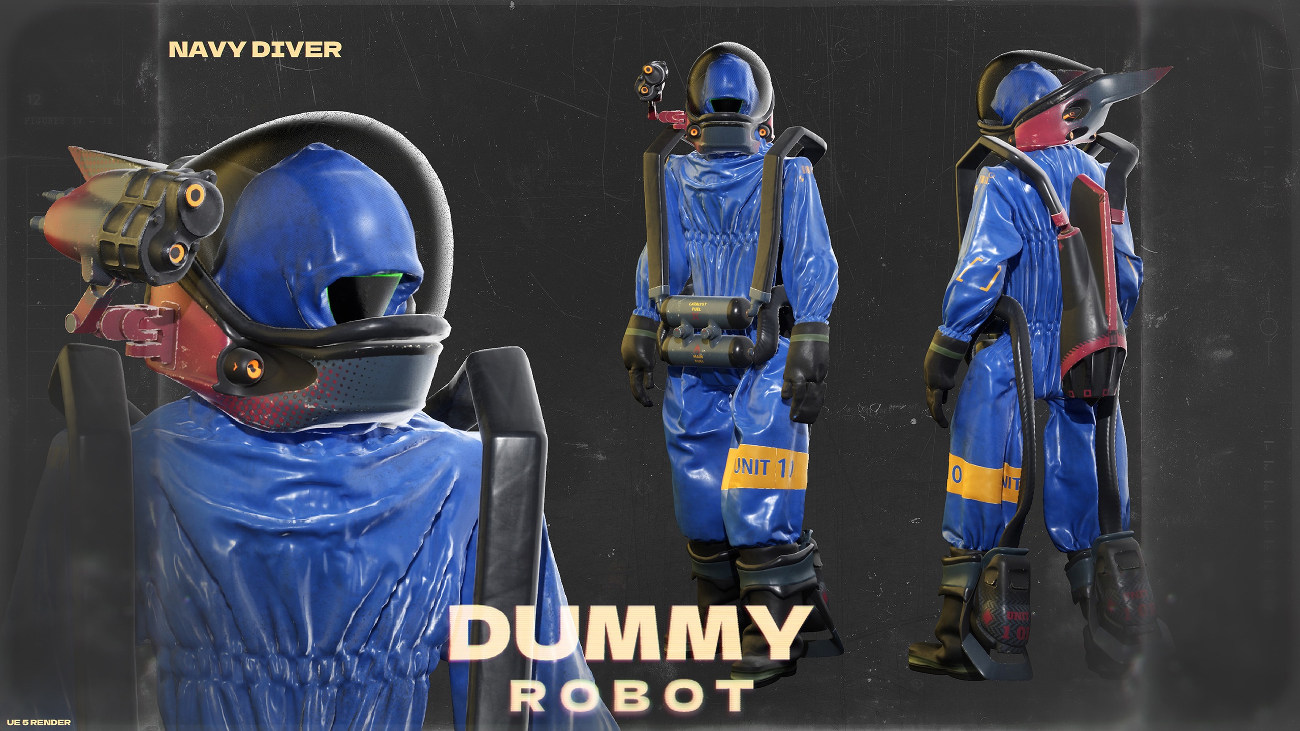 Media 1 for listing DUMMY robot Navy Diver Set