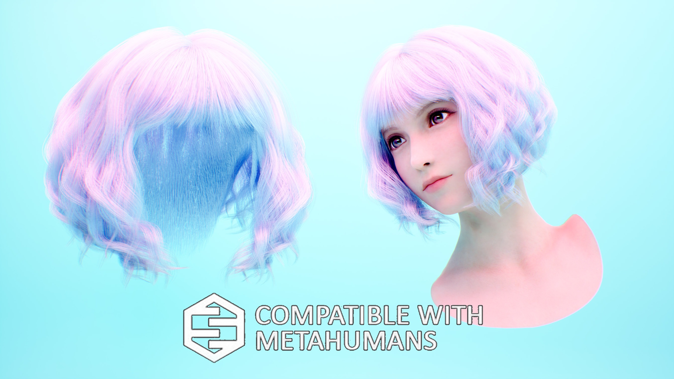 Media 1 for listing Game Optimized Groom Hair Bundle for metahuman 25.07