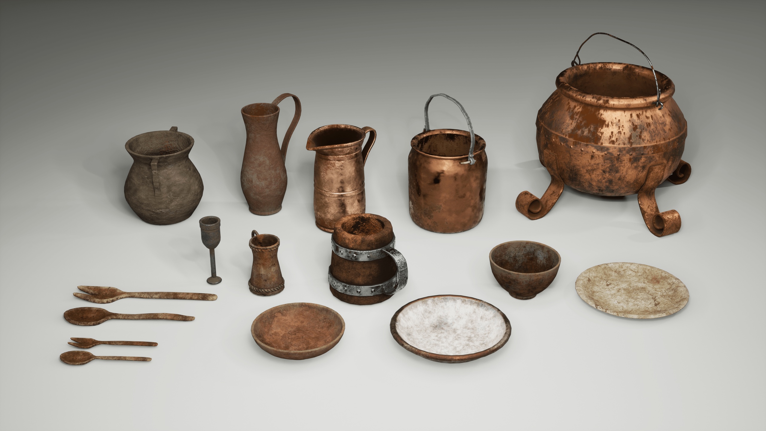 Media 1 for listing Medieval Kitchenware Pack