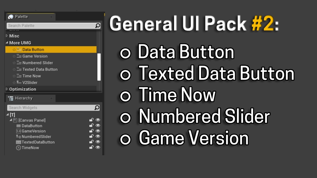 Media 1 for listing MoreUMG: General UI Pack - Vol. 2