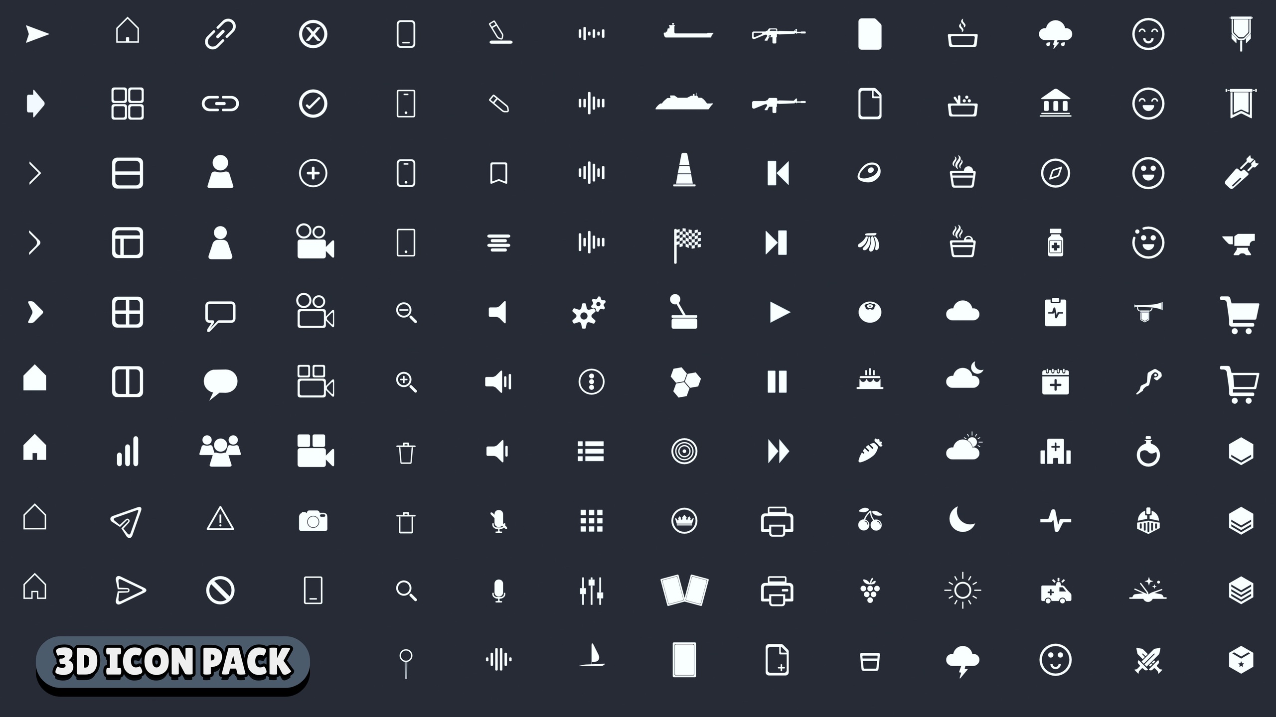 Media 1 for listing Low Poly 3D Icons - Pack Lite