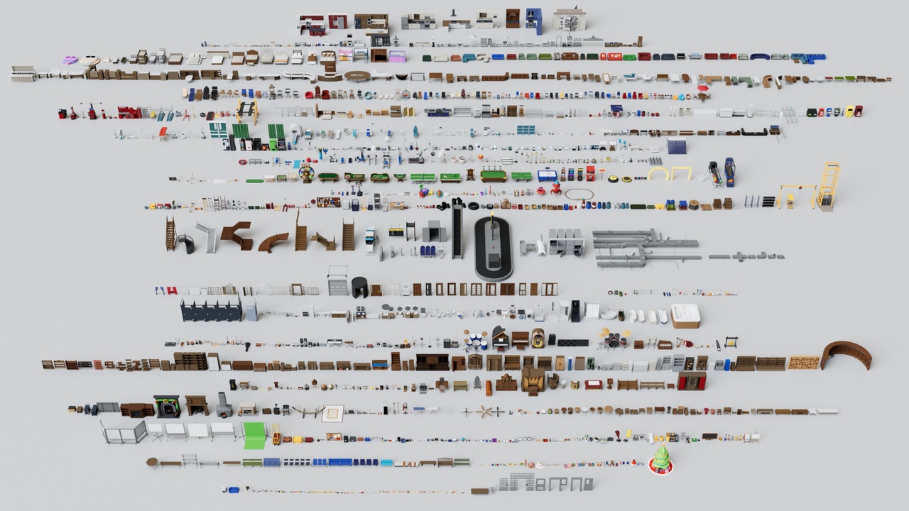 2500 Interior Realistic Furniture Ultimate Mega Pack Collections | Fab
