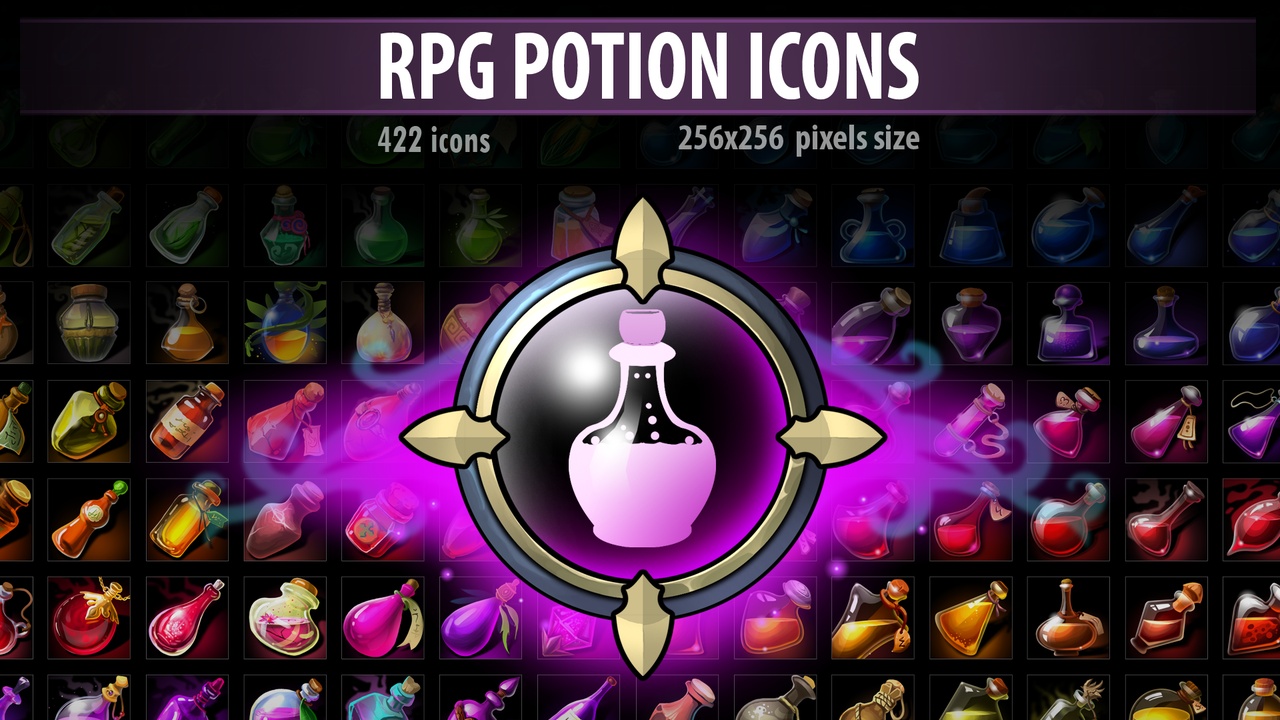 Media 1 for listing RPG Potion Icons