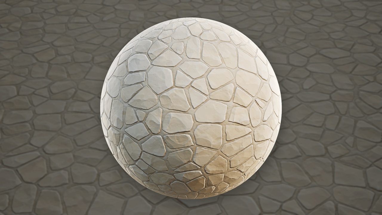 Media 1 for listing Stylized Irregular Stone Pavers 02B - Material