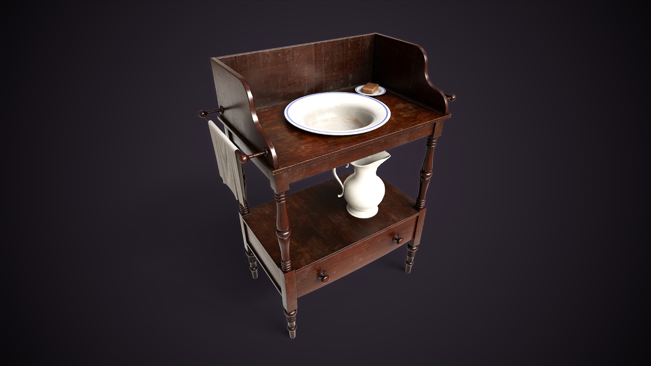 Media 1 for listing Vintage washstand