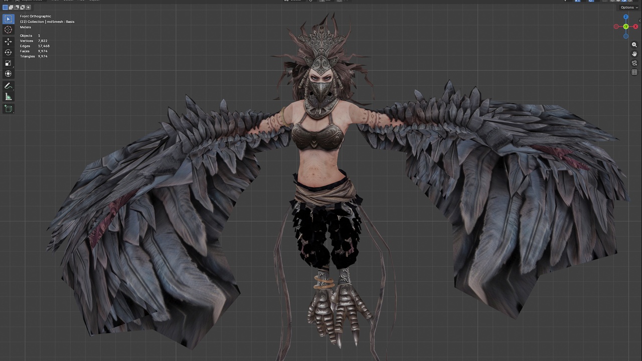 Media 1 for listing Harpy Assassin Free version (Idle Animation)