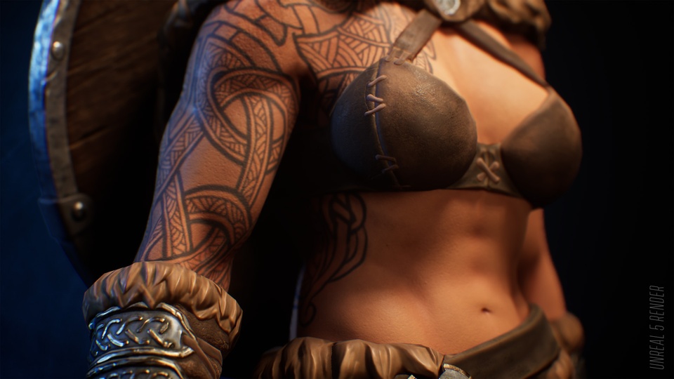 Stylized Viking Girl | Fab