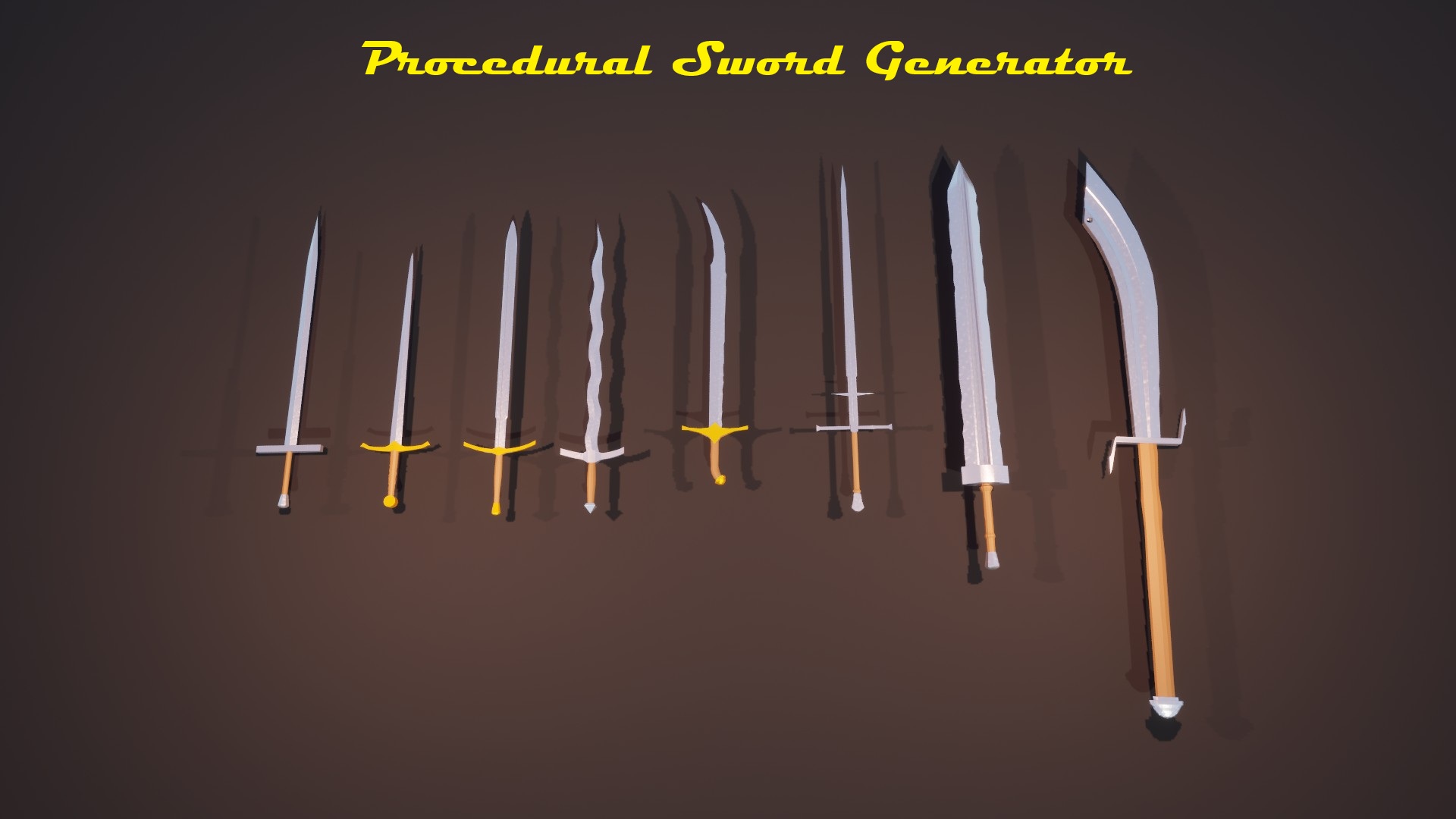 Procedural Sword Generator | Fab