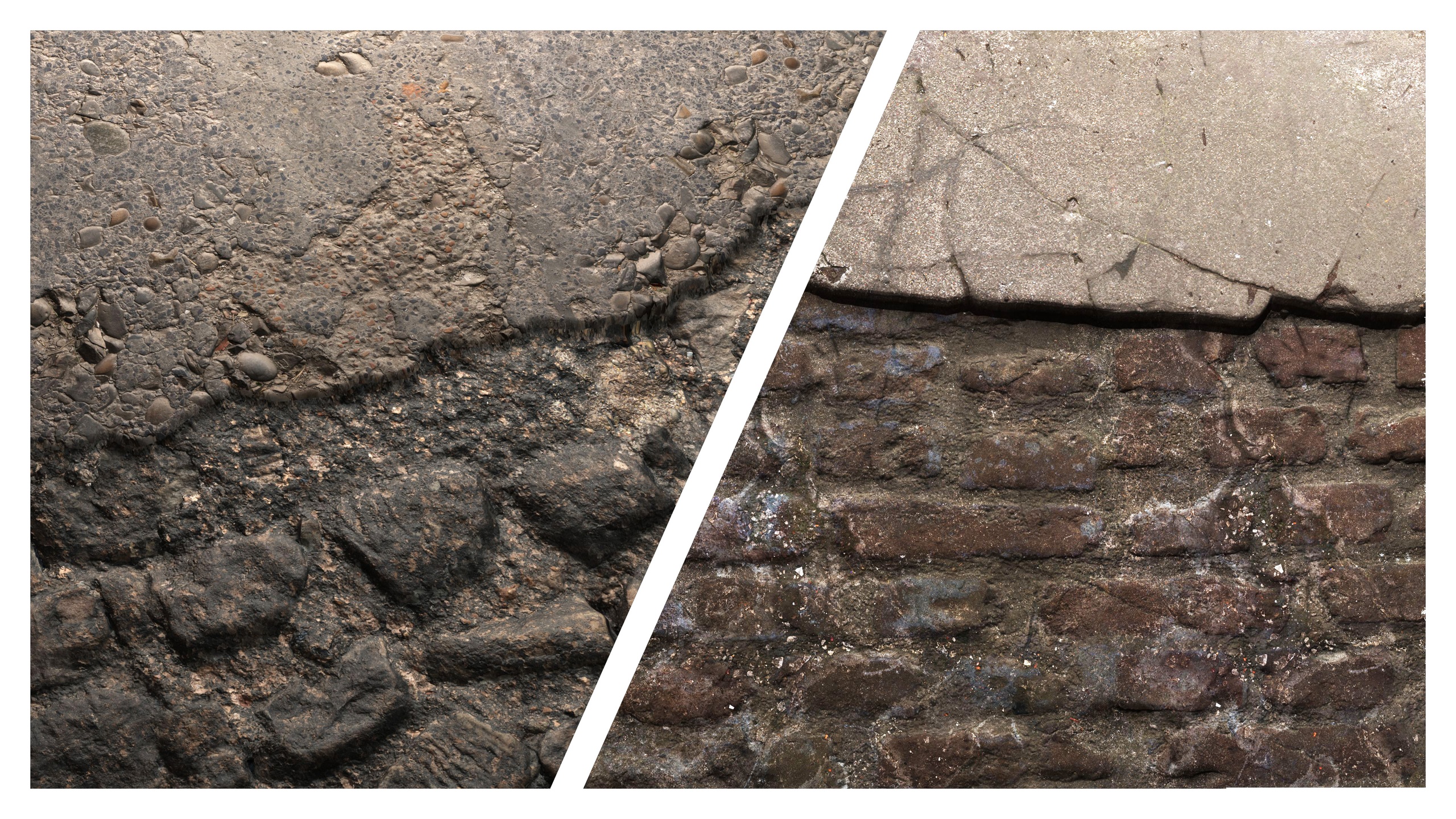 Media 1 for listing Broken Wall 8K PBR Texture Combo