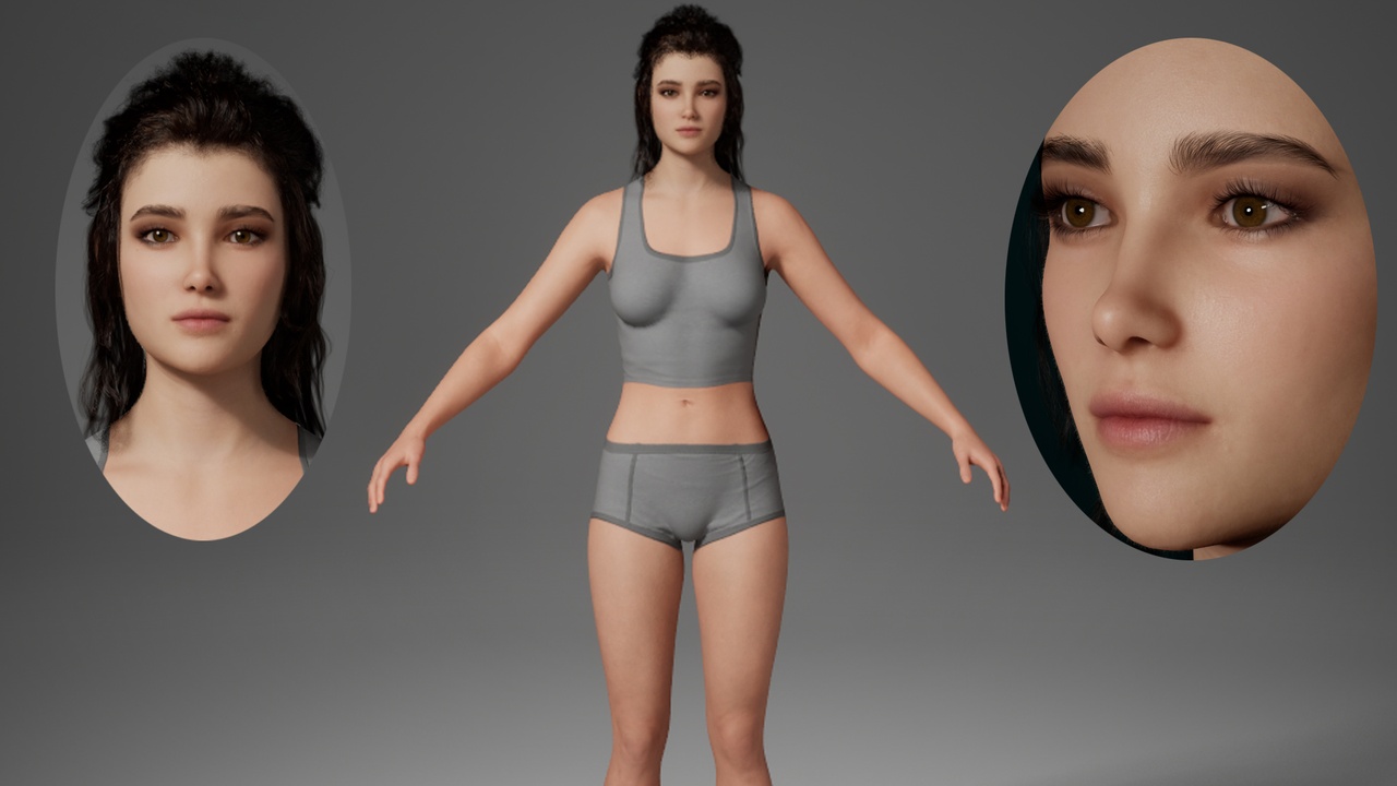 出品Editable MetaHuman Beauty - Ruth.With hair, no clothing included.のメディア1