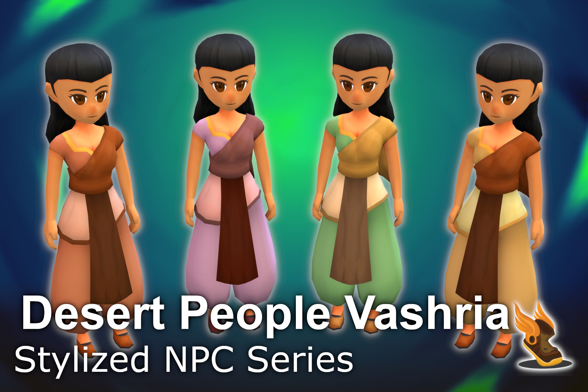 Media 1 for listing Stylized NPC - Desert People Vashria