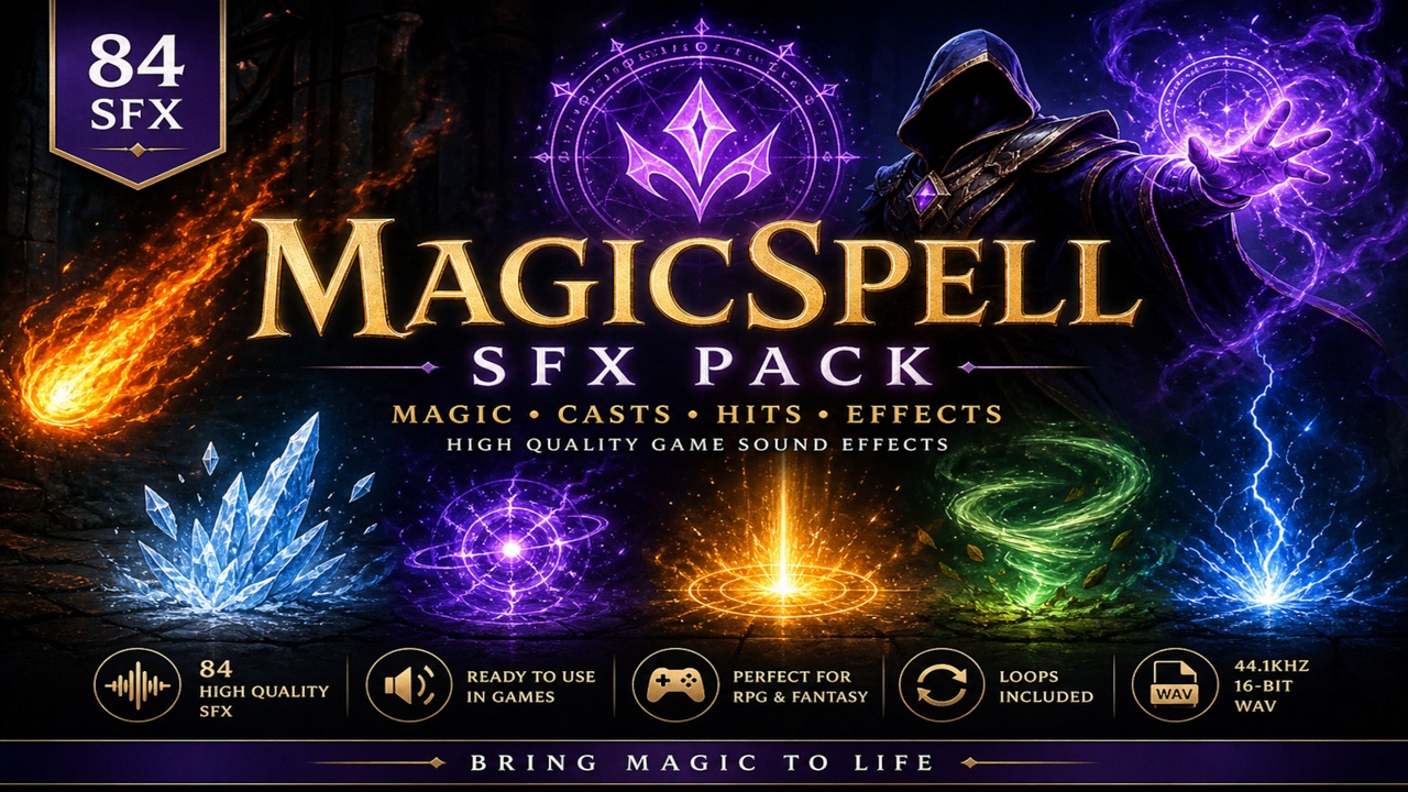 Magic Spell SFX Pack – Fantasy Magic, Casts, Hits & Effects | Fab