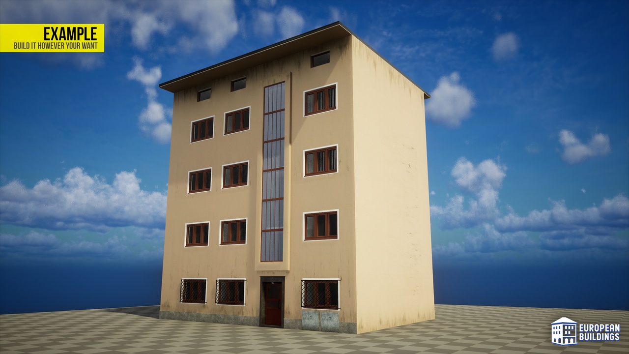 Media 1 for listing European Buildings: Residential | City House A (Modular; Enterable)