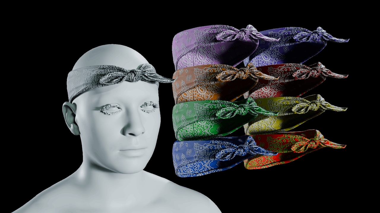 Media 1 for listing Front Tied Bandana (Metahuman Rigged)