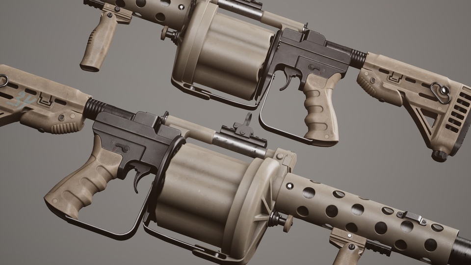 Grenade Launcher 01 | Fab