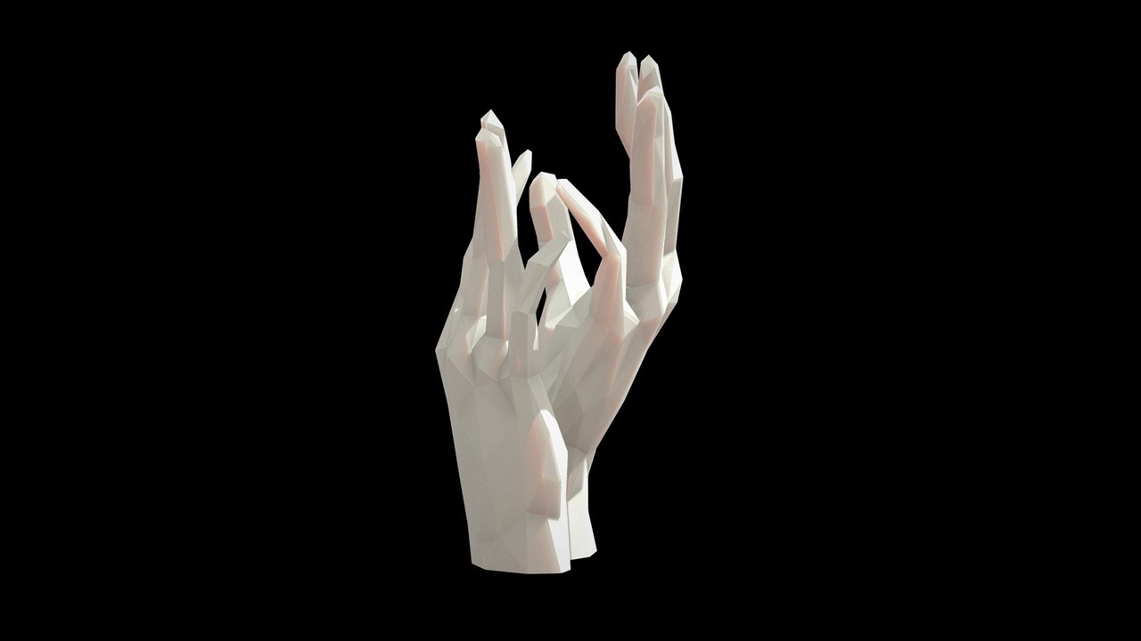 Media 1 for listing Hand Sculpture - Low Poly