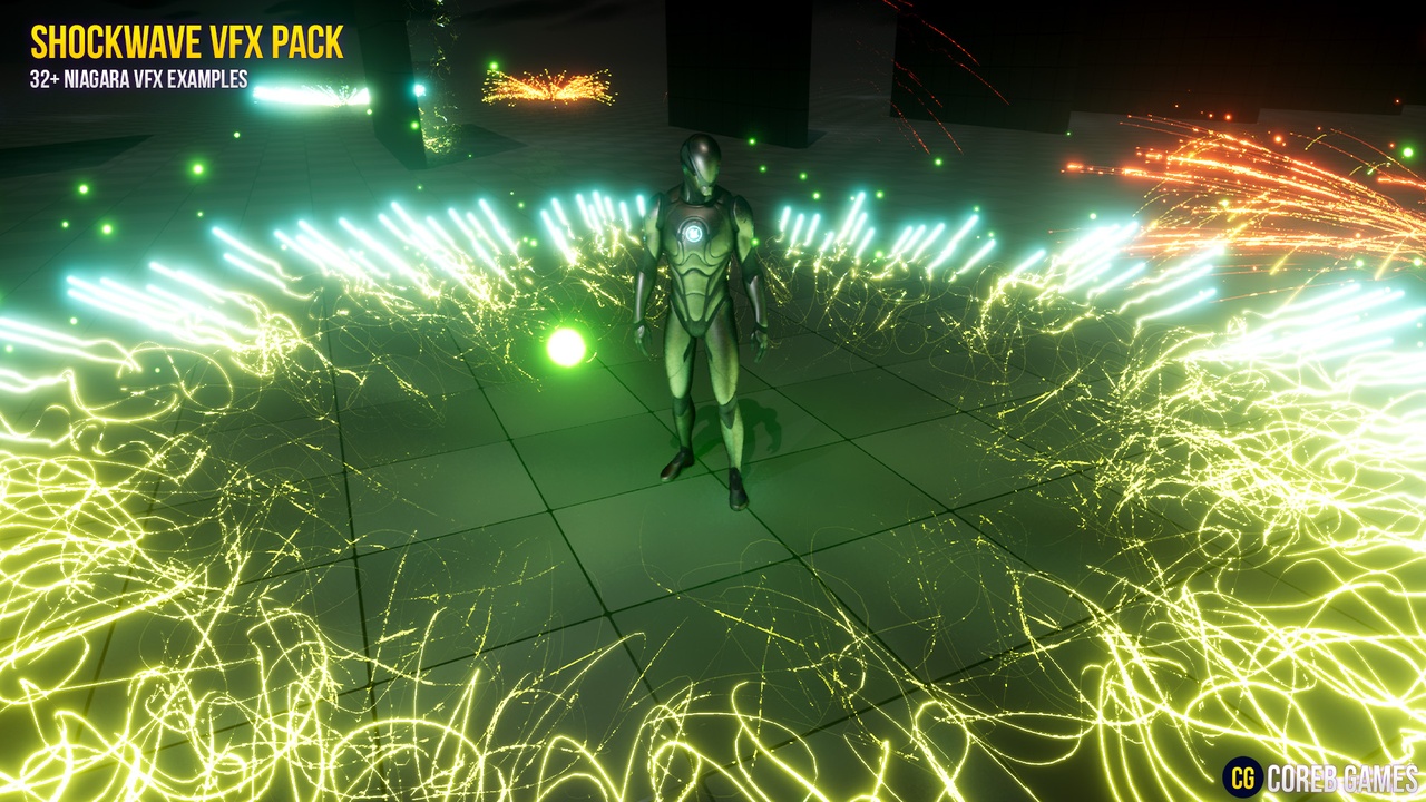 Media 1 for listing Explosion Shockwave VFX – Impact Ring Effects for Unreal Engine