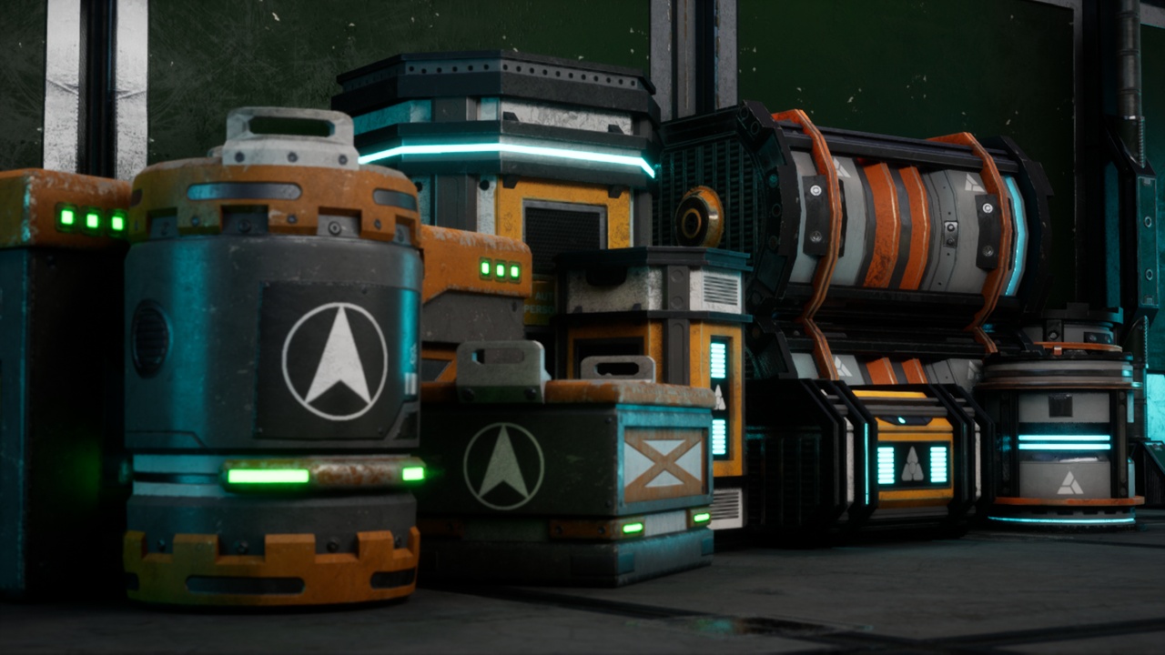 Media 1 for listing Sci-Fi Barrels and Boxes